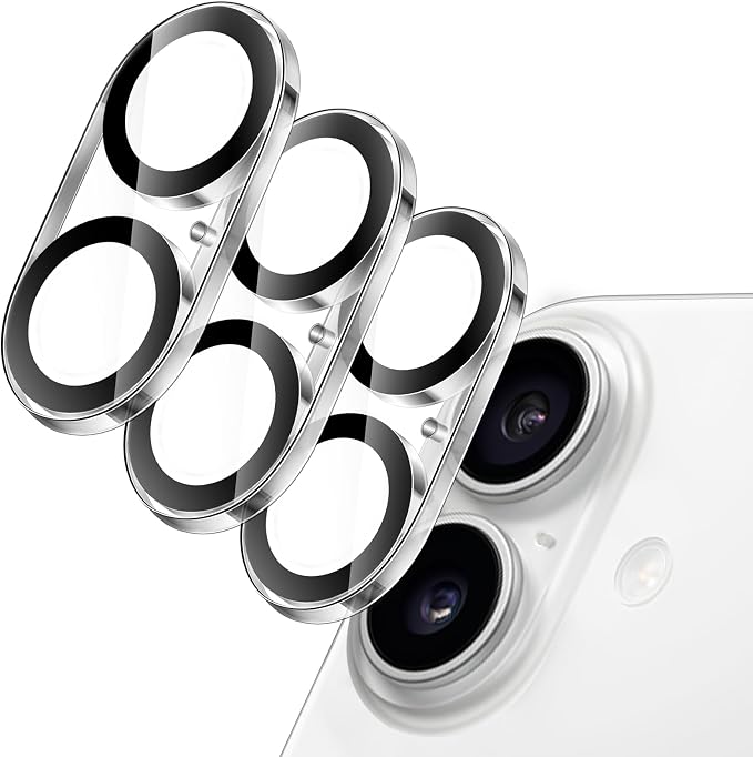 JETech Camera Lens Protector for iPhone 17, Clear, 3-Pack | 9H Tempered Glass, HD Clear, Anti-Scratch Protection, Night Shot Compatible, Case-Friendly by JETech