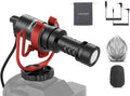 NEEWER Plug & Play Vlog Microphone, 20-20KHz Mini Supercardioid Mic with 3.5mm TRS, USB C OTG Cable, Shock Mount, Windscreen Compatible with iPhone 16 15 14 Samsung S24 Android Tablet Mac Camera, VM10 | 20-20KHz, Compatible with Sony Canon Nikon iPhone... by Neewer