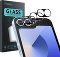 3 Pack Camera Lens Protector for Samsung Galaxy Z Flip 6 | Tempered Glass,Anti-Fingerprint,9H Hardness,Scratch Resistant,Easy to Install,Bubble Free,HD Clarity by Unknown