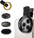 52mm CPL Lens for iPhone – Phone Camera Lens Filter Kit, Polarizing CPL Filter iPhone Compatible, Anti-Glare Phone Lens Clip for Travel, Landscape & Vide by Unknown