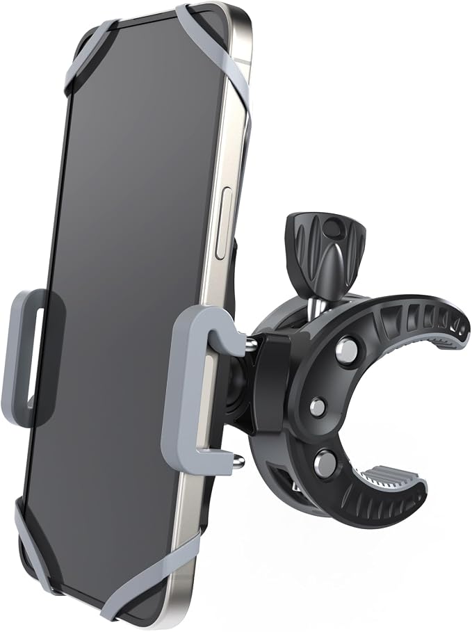 Crescendo CR-30 SlimClip Mic Stand Phone Holder, iPhone Clamp Mount, Pole Phone Mount, Microphone, Music or Drum Stand, Mic/Phone Clip - for iPhone, Samsung Galaxy, Pixel, Any Smartphone (Grey) - Image 8
