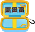 Comecase Dual SSD Case for SanDisk Extreme Portable SSD and Extreme PRO | Holds 2 Drives & 12 SD Cards, Elastic Strap Fit 500GB/1TB/2TB/4TB/8TB, Cable Groove & Carabiner for Travel,Sky Blue,Box Only by COMECASE
