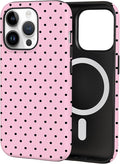 TPU Phone Case for iPhone 13 Pro Max, MagSafe Wireless Charging Compatible, Shockproof Slim Fit Protective Cover with Anti-Yellowing & Raised Camera Protection (Polka dot 4, iPhone 13 Pro Max) by Unknown