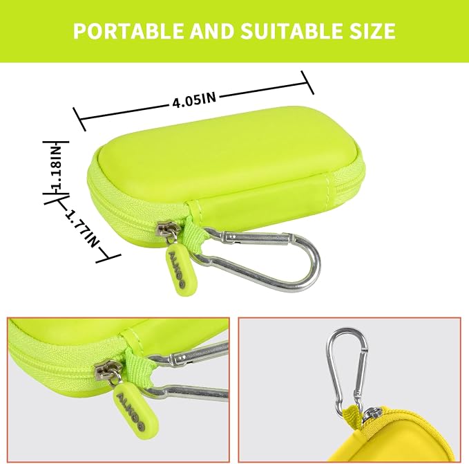 USB Flash Drive Case, SD Card/Thumb Drive/Memory Cards Holder, Bag Only | SDXC/SDHC Storage, Electronic Accessories Organizer for SanDisk / for Samsung, for Students/IT/Office/School/Travel, Green - Image 3