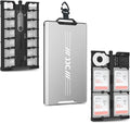 Aluminum Memory Card Case Slim for 4 SD,12 Micro SD TF MSD,2 Nano SIM/NM Cards,Anti-Shock Anti Scratch,Comes with Carabiner,Flathead Tool,Micro SIM Adapter,Card Remove Tool and Mini Ruler (Gray) by JJC
