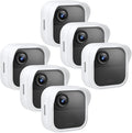 Silicone Case Cover for Blink Outdoor 4/2K+, Weatherproof Silicone Cover Skin Provides Full Camera Protection, for All-New Blink Outdoor 4/2K+ Home Security Camera (6Pack) (White) by Unknown