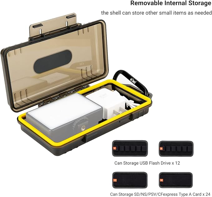 USB Flash Drive Case with Labels, Thumb Drive Holder Organizer, Shockproof Water-Resistant, SD Card/NS/PSV/CFexpress Type A Card Case - Image 4