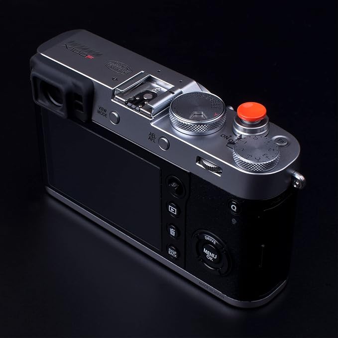 VKO Metal Soft Shutter Release Button | Delicate Camera Shutter Button Black Red Orange 11mm Concave Surface(3 Pack) - Image 6