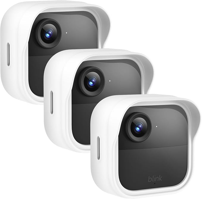 Silicone Case Cover for Blink Outdoor 4/2K+, Weatherproof Silicone Cover Skin Provides Full Camera Protection, for All-New Blink Outdoor 4/2K+ Home Security Camera (White) by Unknown