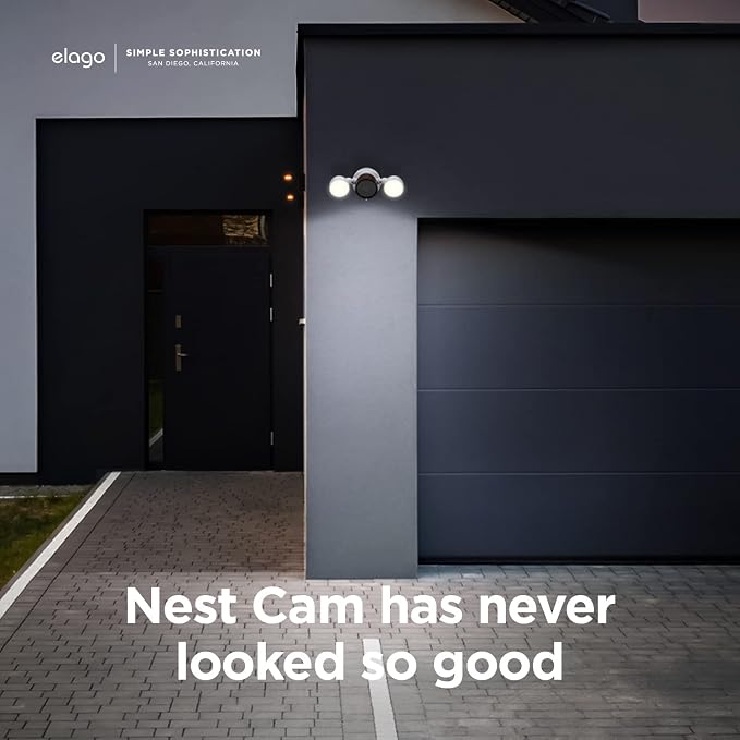 elago Silicone Cover for Google Nest Cam Outdoor or Indoor (Battery) | Magnetic Mount Cover Included, All Weather Protection, Easy Installation [Dark Brown] (NOT Compatible with wired, 2nd gen) - Image 7