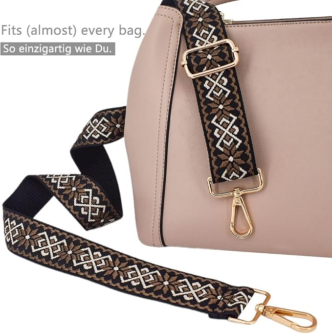 Replacement Purse Strap Shoulder Strap Adjustable Crossbody Strap for Women Crossbody Wide Shoulder Bag - Image 3