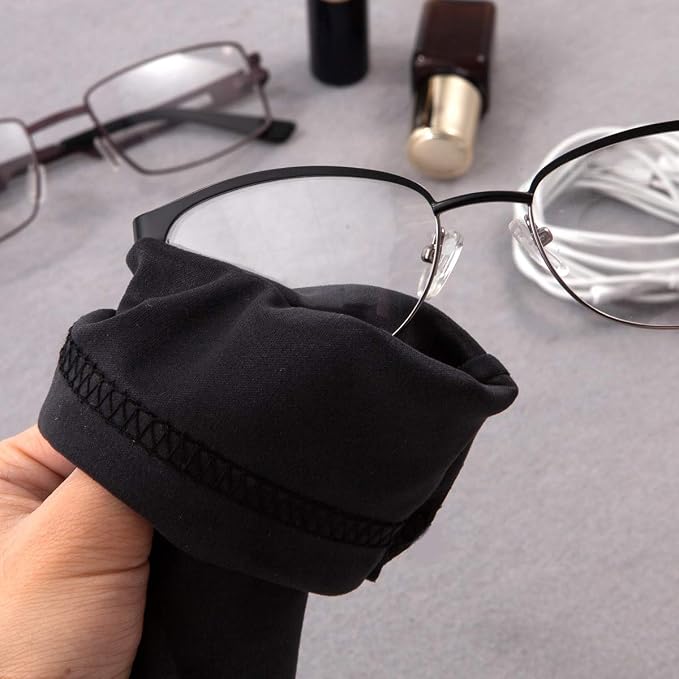 TRIUMPH VISION Glasses Case Soft Eyeglass Case Sunglass Pouch Cloth 3 Pack | Thick Microfiber Pouch Drawstring Pouch Eye Glass Bag Sunglasses Sleeve Storage, Lens Protection Cover,Cleaning Lens Screen - Image 5