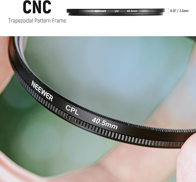 NEEWER 40.5mm ND Filter Pack and Lens Accessories, ND2 ND4 ND8 UV FLD CPL Filter Kit with Lens Cap - Image 5