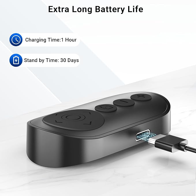 Wireless Camera Remote Control with Zoom for iPhone & Android, Bluetooth Camera Remote Shutter with Front/Rear Camera Switch for Photo & Video, Smartphone Bluetooth Clicker for TikTok. - Image 7
