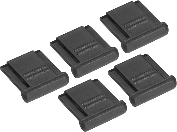 PATIKIL 12mm Universal Camera Hot Shoe Cover Cap, 5 Pack Hot Shoe Cap Hot Shoe Protector Plastic Suitable for Nikon for Fujifilm for Pentax DSLR/SLR Camera, Black by PATIKIL