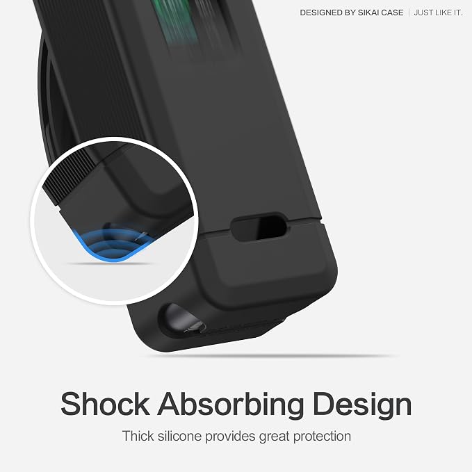 Silicone Case for Anker Prime Power Bank 27,650mAh 250W 1/4-inch nut Hole, TF/SIM Card Storage Reserved Compatible with Anker 250W Prime Power Bank Protective Cover Dustproof Soft with Handle(Black) - Image 3