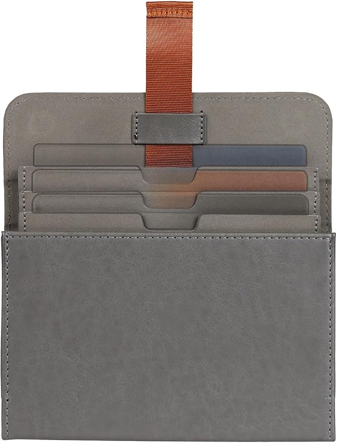 SIOTI Camera 100 * 100mm Square Filter Case 3 Pockets, Leather Filter Pouch, Compatible with 100mm*150mm Square ND/GND/Colorful Filter by SIOTI