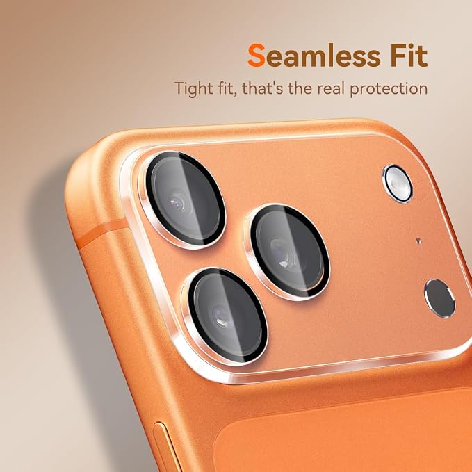 Camera Lens Protector for iPhone 17 Pro Max 6.9",9H Tempered Glass，Ultra HD, Scratch Resistance Easy to Install，Case Friendly， 3-Pack - Image 6