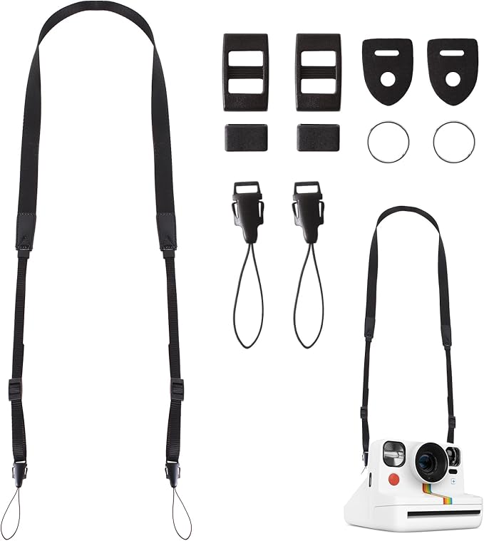 Runhike Camera Strap Compatible with Polaroid,Lightweight Black Camera Neck Strap Replace Compatible with Polaroid with Different Camera Buckles,1PC by Unknown