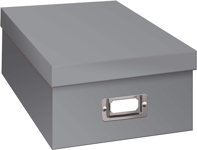 Photo Storage Box, Gray by PioneerPhotoAlbums