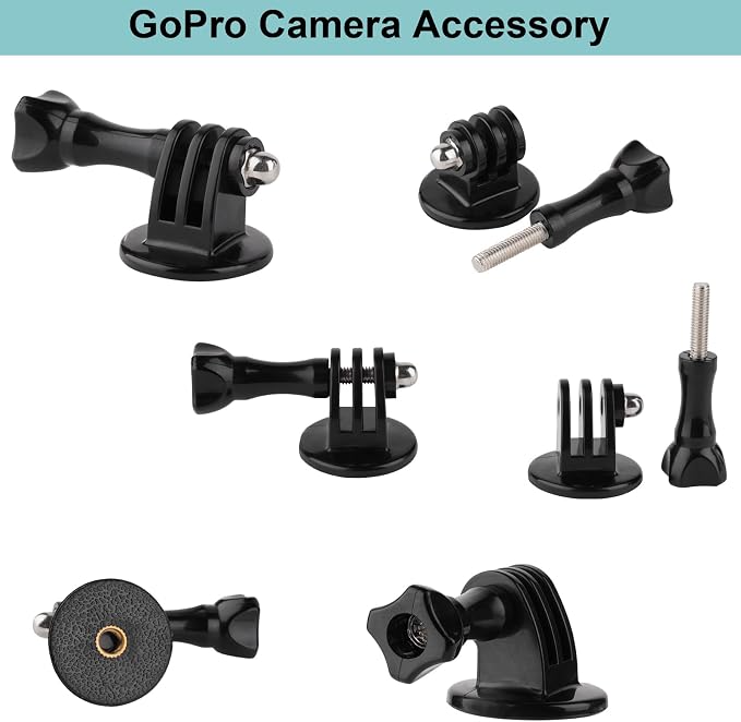 Super Clamp Camera Clamp Mount,10inch 360° Adjustable Articulating Magic Arm Holder,1/4"-20 Thread for Video Light / Insta360 / Canon Nikon DSLR Cameras,Adapter for GoPro Hero 13/12/11/10/9/8/7/6/5 - Image 7