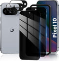 for Google Pixel 10 Privacy Screen Protector & Camera Lens Protector | 2+2 Pack, Support Fingerprint Unlock, Fit Lens Cutouts, Anti Spy Tempered Glass Film, Anti-dust, Easy Installation Tool by RXNMH