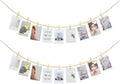 KLOGTSIND Hanging Photo Display, 2PCS Boho Wood Bead Garland Wall Decor | Photo Banner with 9 Wooden Clips for Bedroom, Living Room, Office, Dorm Decor, Pictures Postcards Holder Teen Girl Gifts by KLOGTSINDDirect