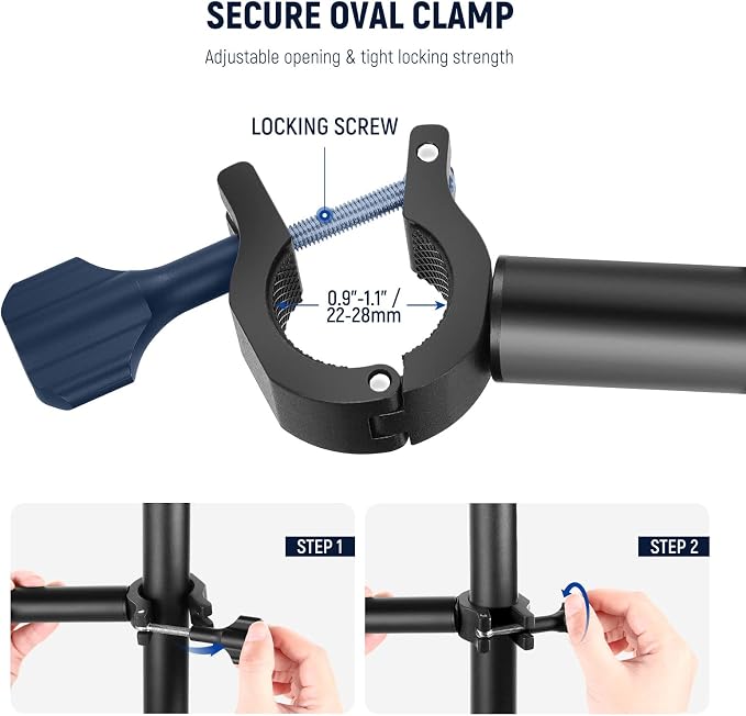 NEEWER Tabletop Overhead Camera Mount Arm, 11.8"-20"/30-51cm Telescopic Extension Arm for Desk Stand with Ball Head Mount 1/4" 3/8" 5/8" Screws for Webcam Camera LED Ring Light Microphone, DS001 | Extension Arm for Table Stand, Ball Head Mount, 1/4 Inc... - Image 3