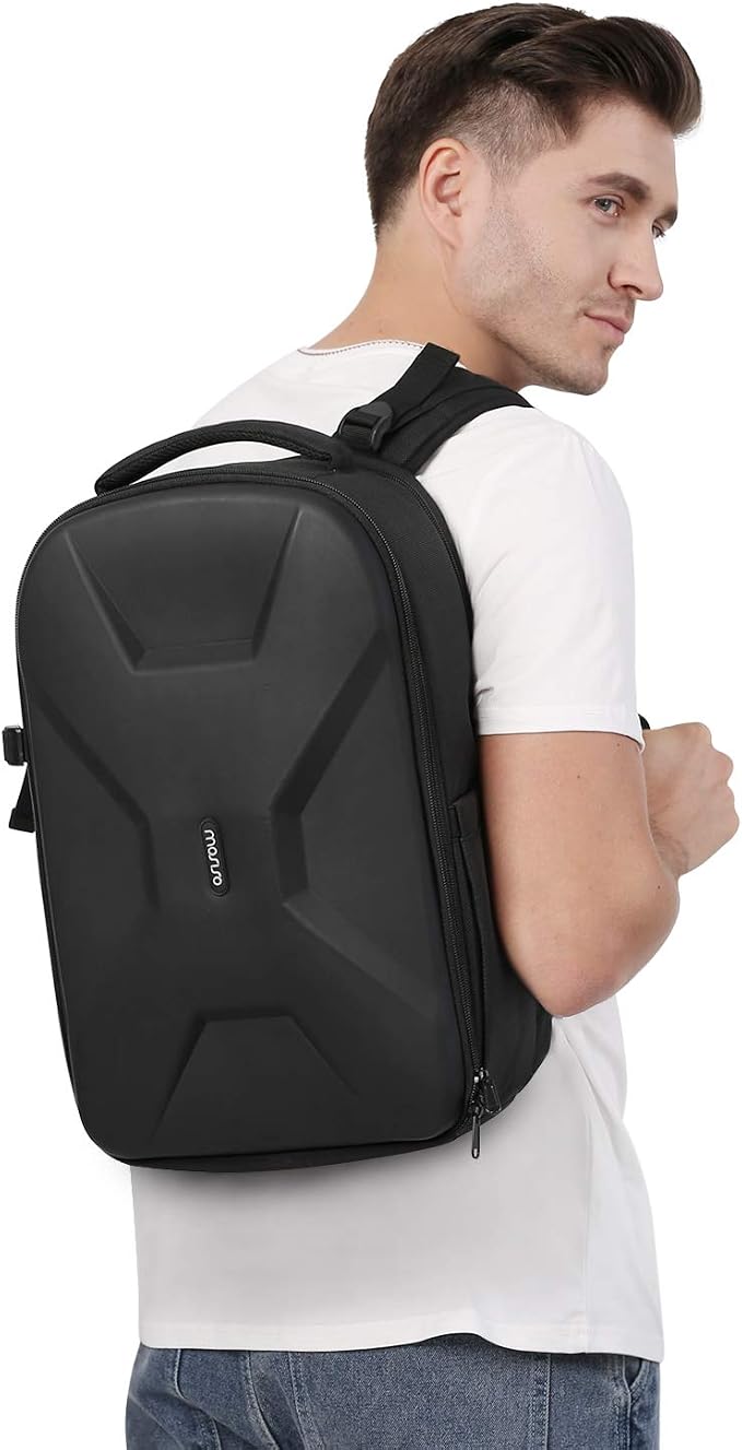 MOSISO Camera Backpack, DSLR/SLR/Mirrorless Photography Camera Bag | Waterproof Hardshell Bag with Insert&Tripod Holder&Laptop Compartment Compatible with Canon/Nikon/Sony, Black - Image 6