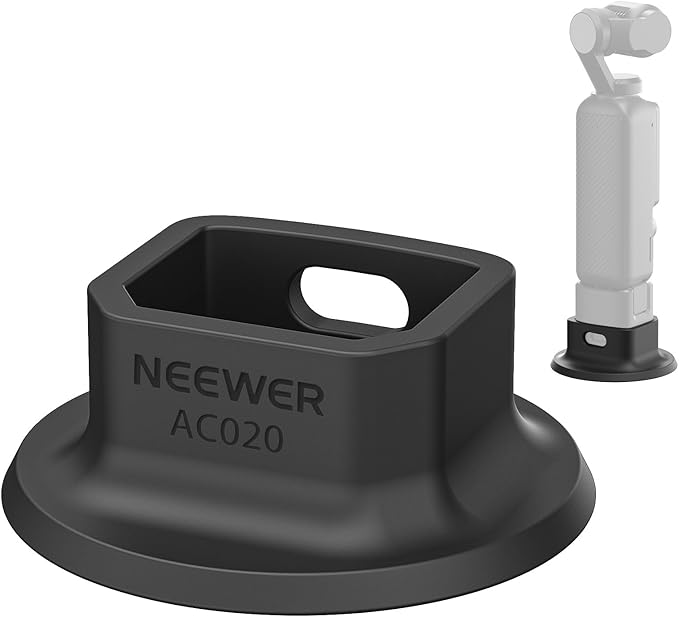 NEEWER Silicone Base Compatible with DJI Osmo Pocket 4P 4 3, AC020 | ø64mm, Nonslip, Soft, Stable, Anti Scratch, Desktop Camera Mount, Support Stand, Gimbal Camera Accessory by Neewer