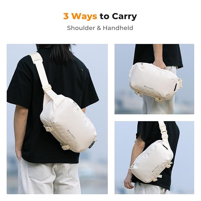 K&F CONCEPT 2 in 1 Camera Sling Bag, Everyday Shoulder Bag | Multifunction Photography Compact Crossbody DSLR Portable Bag, Compatible for Canon/Nikon/Sony, BS01 - Image 6