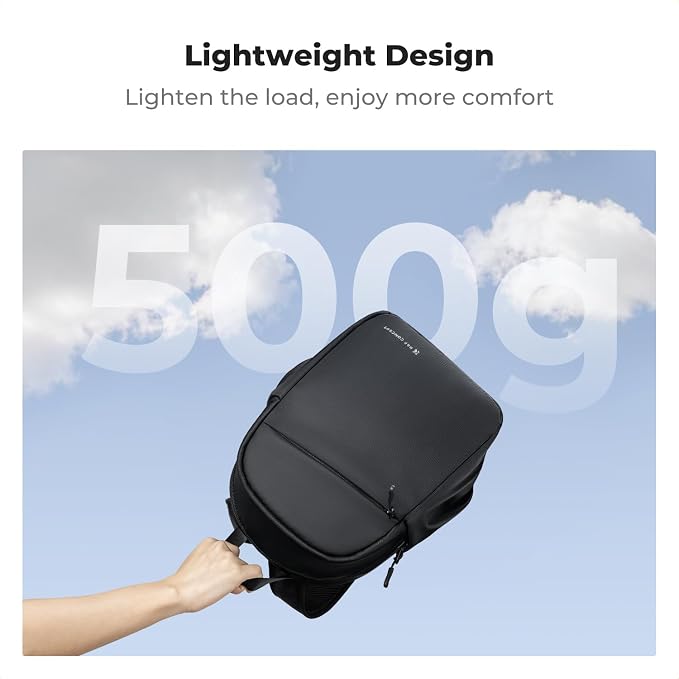 K&F CONCEPT Camera Backpack, Lightweight Compact Camera Bag 5L | Water-Resistant, Dividers, 9.7in Tablet Compartment, Quick Access, Street & Urban, Men & Women, for Canon/Nikon/Sony - Image 2