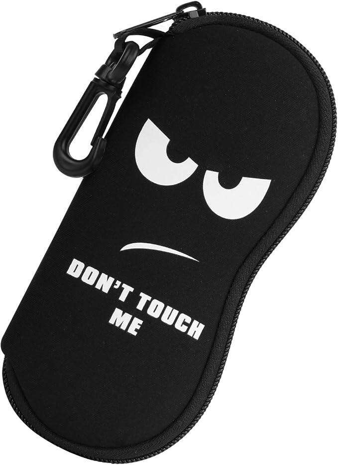 MoKo Sunglasses Soft Case Ultra Light Neoprene Zipper Eyeglass Case for Men Women by MoKo