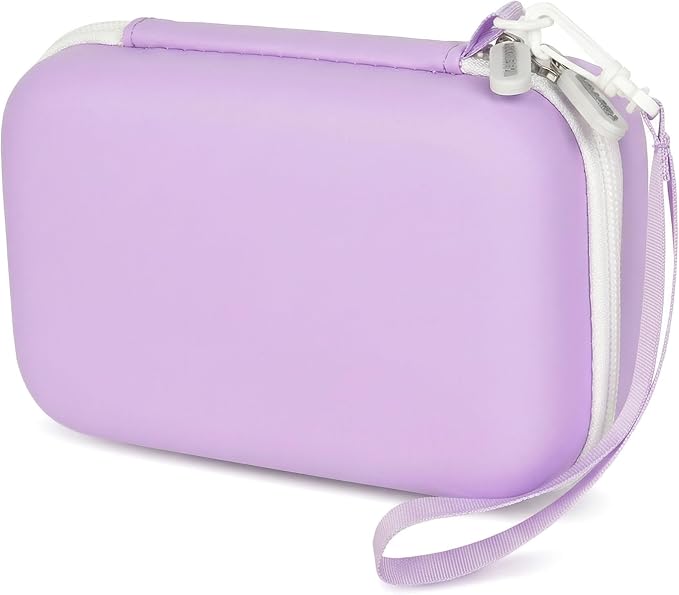 Kids Camera Case for Instant Print and Film Cameras, Purple | For Cimizi/ for GREENKINDER/ for Gofunly/ for HiMont Kid Camera, Shockproof Organizer with Removable Divider & Mesh Pockets - Image 9