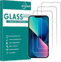 3 Pack Screen Protector for iPhone 14/13/13 Pro, 6.1 Inch | 9H Tempered Glass, HD Full Clear, Anti-Scratch, Case Friendly by AVOAR