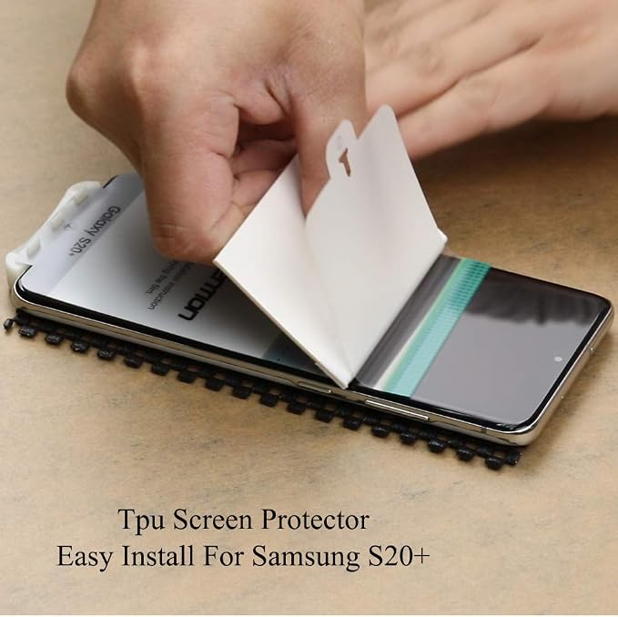 Ibywind For Samsung Galaxy S20+ (2 Pcs) Screen Protector,Flexible TPU Film,With 1Pc Camera Lens Protector,1Pc Back Film,Bubble Free[Easy to install] - Image 3