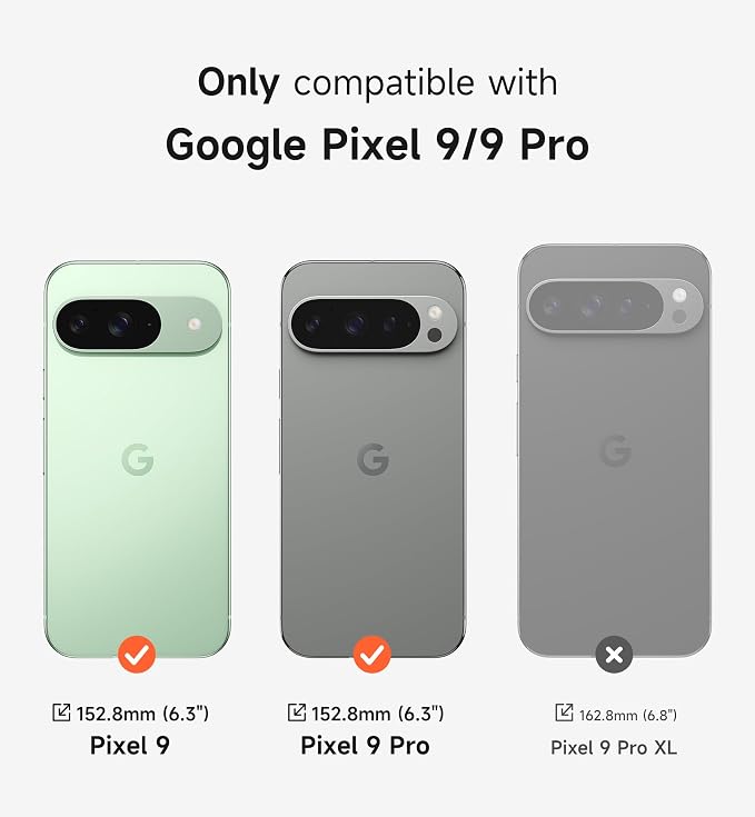 SURITCH for Google Pixel 9/9 Pro Phone Case, Compatible with MagSafe, Protective Cover with Camera Cover & Adjustable Metal Kickstand for Pixel 9/9 Pro -Sage Green - Image 2