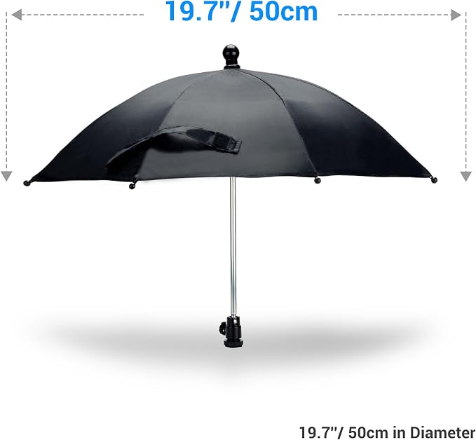19.7" Camera Hot Shoe Umbrella Clear Camera Umbrella(NOT for Sunshade) | Transparent,Camera Umbrella Rain Cover for Nikon Canon Sony Fuji Mirrorless Cameras & Lenses Outdoor Shooting Photos Video - Image 8