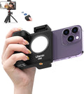 CG-02 Phone Grip Holder for Smartphone Camera Grip with Remote Shutter | Grip Handheld Tripod Mount Fill Light Handheld Photography Accessories Compatible with iPhone 17 16 15 14 13 12 Pro Max etc by UURig