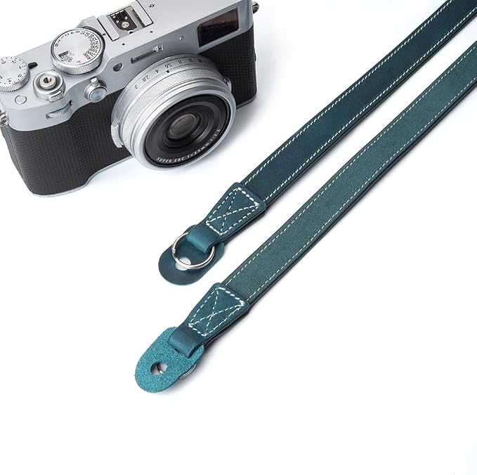 Vintage Minimalist Genuine Leather Camera Strap Crazy Horse Leather Shoulder Strap For DSLR For Fuji For Nikon For LEICA - Image 2