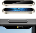 AMANECER 2 Pack Camera Control Button Protector for iPhone 16/16 Plus, Auto-Alignment Rugged Sensitive Slide Capacitive Protective Cover fit Apple Phone Side Click Touch Capture Key, Natural Titanium by AMANECERCaseandBandforAppleSamsungGoogle