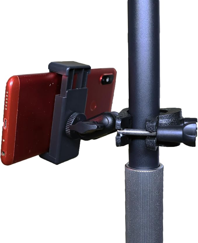Phone Holder for Mic Stand Clamp for Music Microphone Stand Smartphone Mount Multi Angle 360° Swivel - Image 7