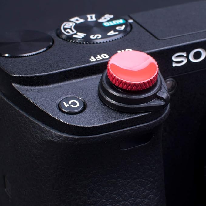 Camera Soft Release Shutter Button Cap Flat Surface Red(2 Pack) | compatible with Sony ZV-1 ZV1 RX100M7 RX100M6 RX100M5 RX100M4 RX100M3 A6000 A6100 A6300 A6400 A7R A7S A7 Cameras - Image 3