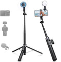 K&F CONCEPT 72" Selfie Stick for iPhone, Phone Tripod with Light | Clip & Magnetic, Light, Remote, 1s Open & Close, Compatible with iPhone 17-12 Osmo Pocket 4/3 Luna Ultra, X97C6 by KFCONCEPT