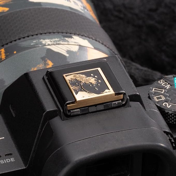 Kanagawa Wave Pattern Camera Metal Hot Shoe Cover for Sony A1 A7C A7CR A7CII A7R A7M2 A7M3 A6700 A6600 A6500 A6400 A6300 (Copper Alloy-for Sony) - Image 5