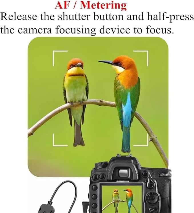 Shutter Release Cable Wired Remote Switch Cord Replacement RS-60E3 for Canon Rebel R6,R7,R8,R10,EOS RP,M5,M6, M6I1,77D,70D,80D,90D,750D, G1XIII,G3X,G5X,800D,SX50HS,SX60HS,200D,200DII - Image 9
