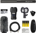 Sennheiser MKE 600 Shotgun Microphone Bundle with Zoom H1 XLR Handy Recorder + 64GB Memory Card + Shockmount + Fur Windshield + XLR Cable + 4 AA Batteries (8 Items) by Unknown