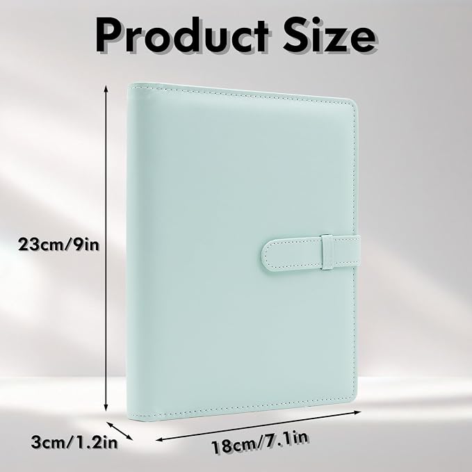 Photo Albums 4x6 Pictures – 152 Pockets Vegan Leather Cover Memory Album Book, Suitable for Family Wedding Boys Girls and Babies Storage (Mint) - Image 3