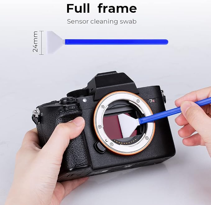 K&F CONCEPT Full-Frame Sensors Cleaning Swabs X20,for DSLR CCD CMOS | 24mm,Vacuum Sealed, Soft and Flexible, Smooth and Lint-Free,Precision Cleaning,for Nikon Sony Canon Camera Clean,MA01 - Image 3