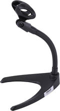Pyle Desktop Microphone Stand - Universal Tabletop Mic Holder w/ Flexible 8.2'' Inch Gooseneck Mount and Solid U Shape Base - Perfect for Table Desk or Counter - PMKS8 by PyleUSA